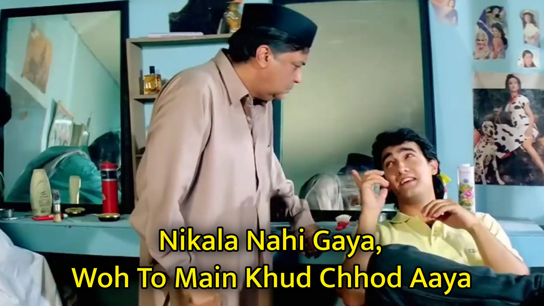 Nikala Nahi Gaya, Woh To Main Khud Chhod Aaya Meme Template.jpg