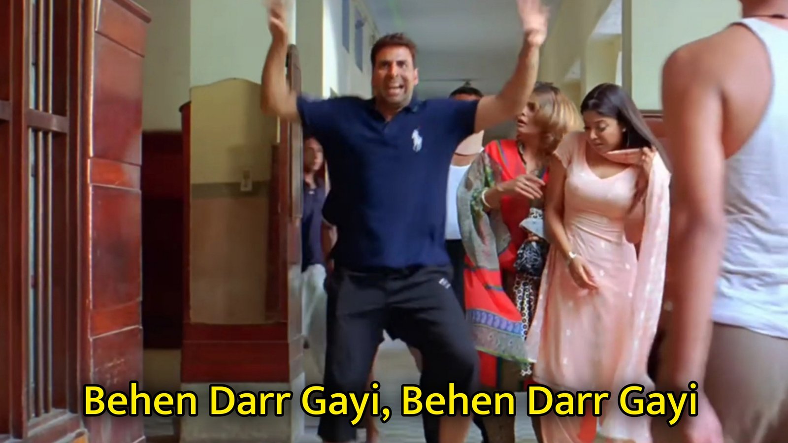 Behen Darr Gayi, Behen Darr Gayi Meme Template.jpg