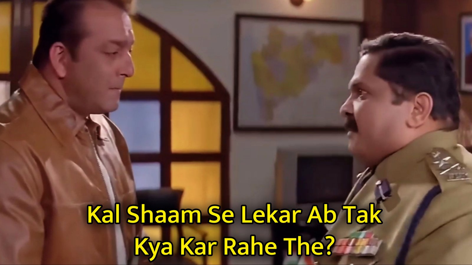 Kal Shaam Se Lekar Ab Tak Kya Kar Rahe The Meme Template.jpg