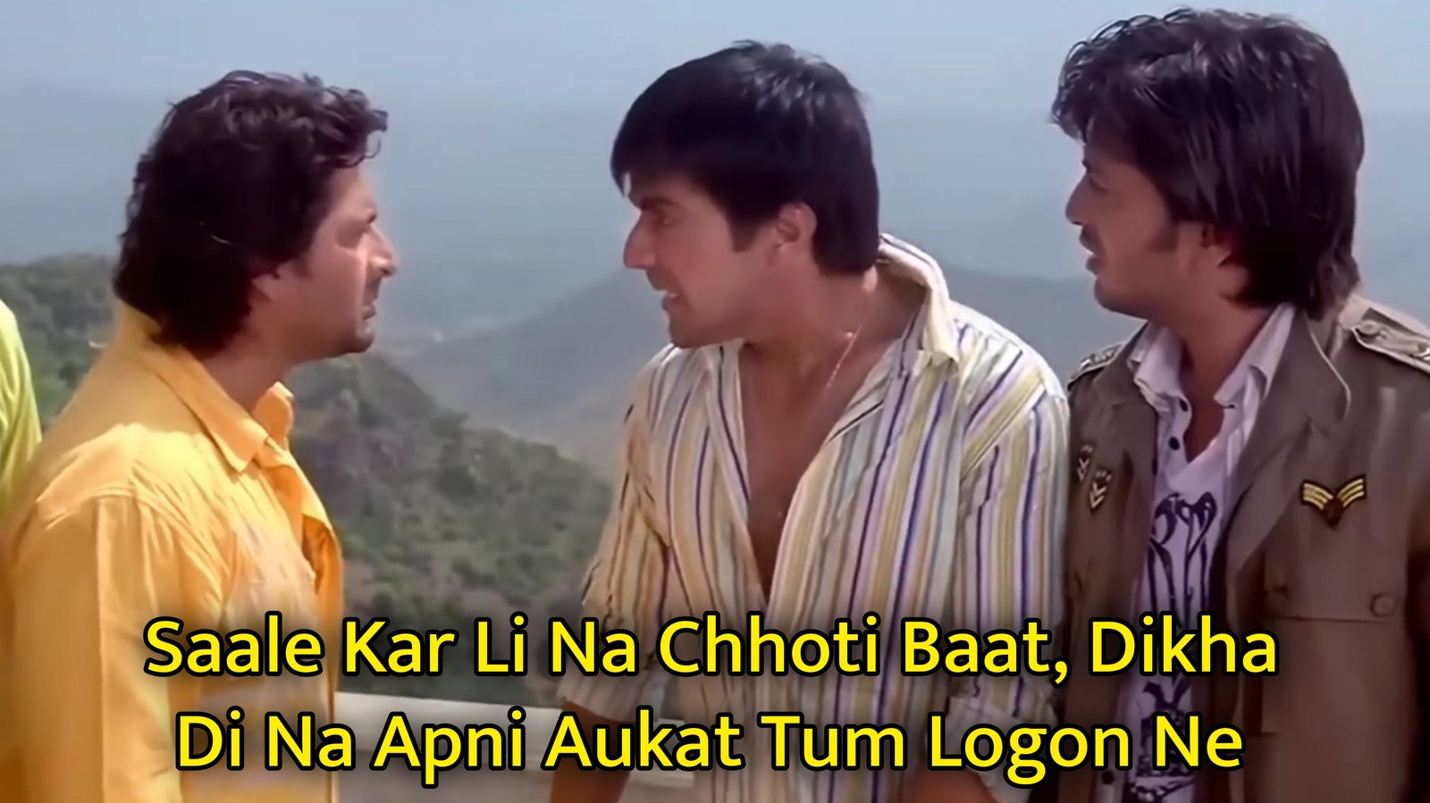 Saale Kar Li Na Chhoti Baat, Dikha Di Na Apni Aukat Meme Template.jpg