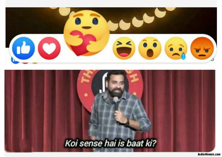 Care react emoji Koi sense hai is baat ki meme.jpg