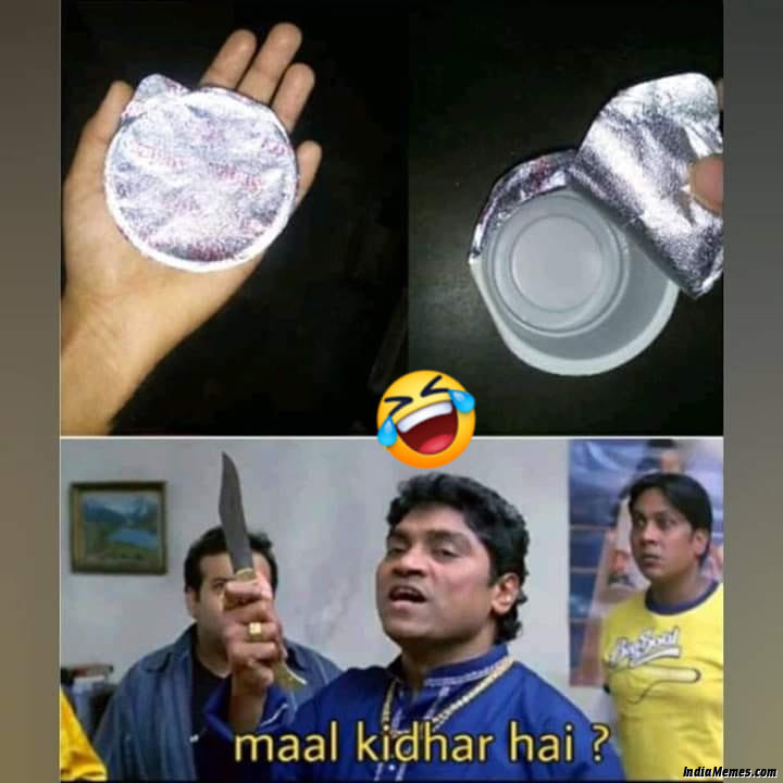 Empty packet Maal kidhar hai meme.jpg