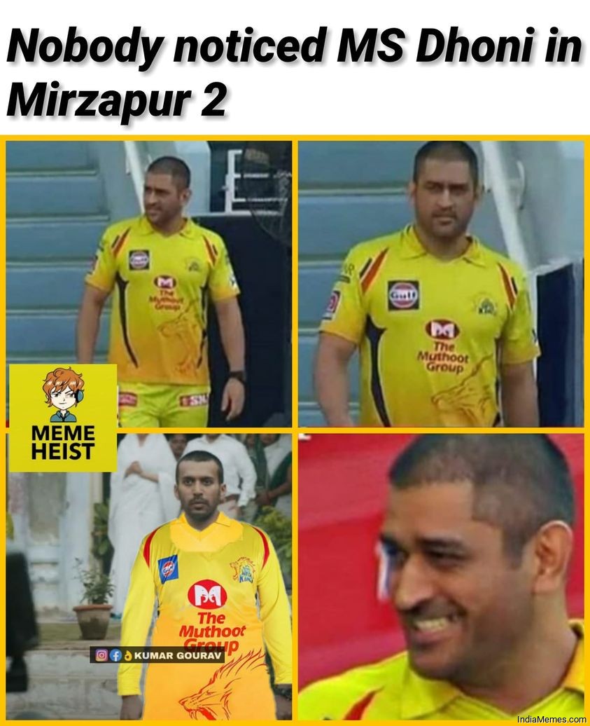 Nobody noticed MS Dhoni in Mirzapur 2 meme.jpg