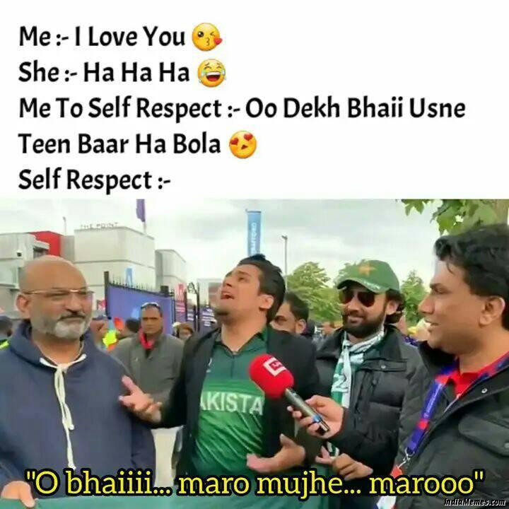 I love you Ha Ha Ha Usne teen baar ha bola Maaro mujhe maaro meme.jpg