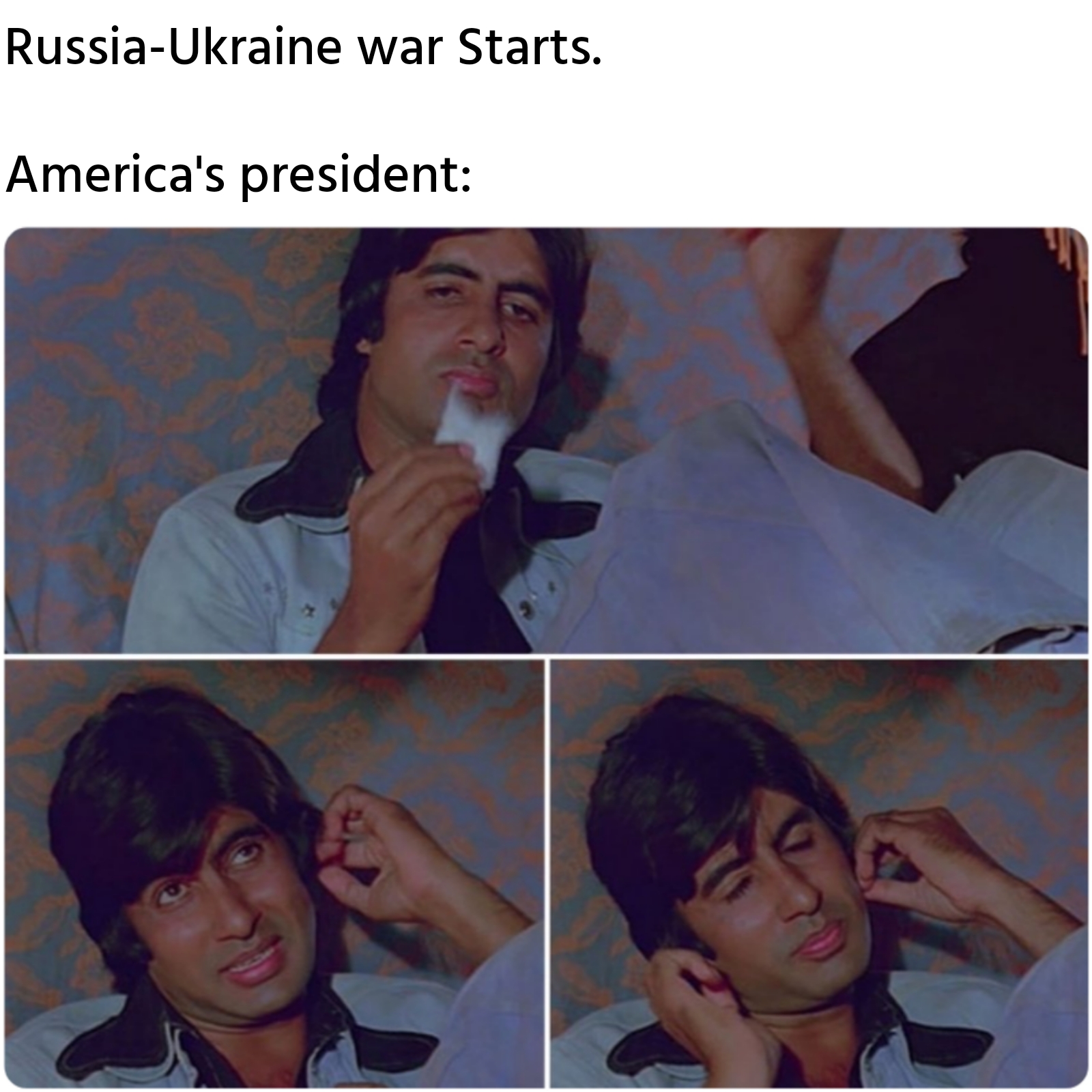 Russia-Ukraine war Starts. Le America's president: meme.jpg