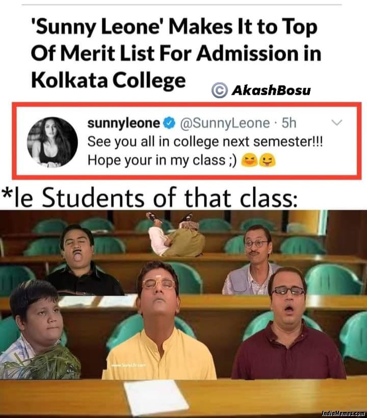 Me and my tharki friends Mujhe college jana hai meme.jpg