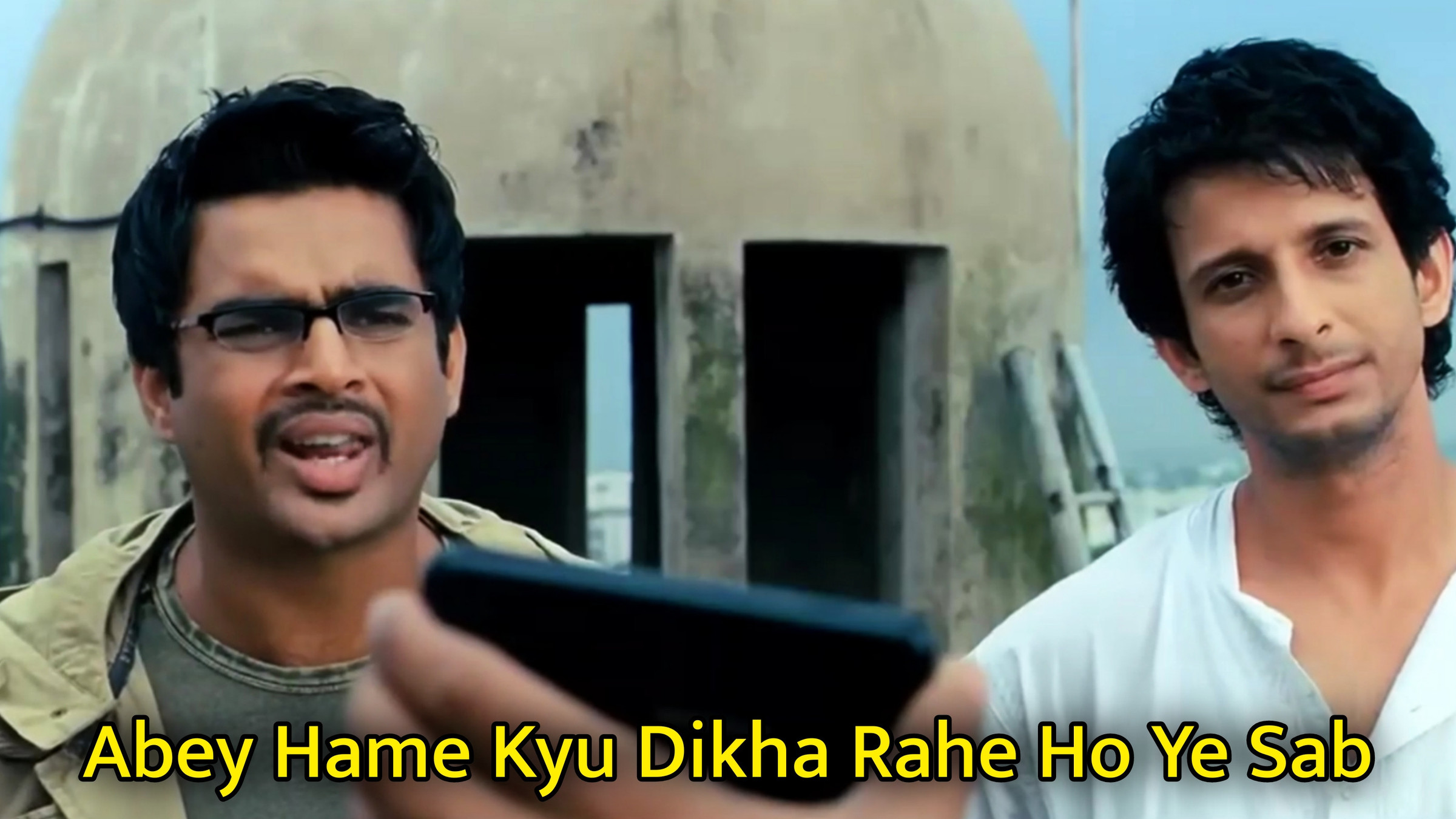 Abey Hame Kyu Dikha Rahe Ho Ye Sab Meme Template