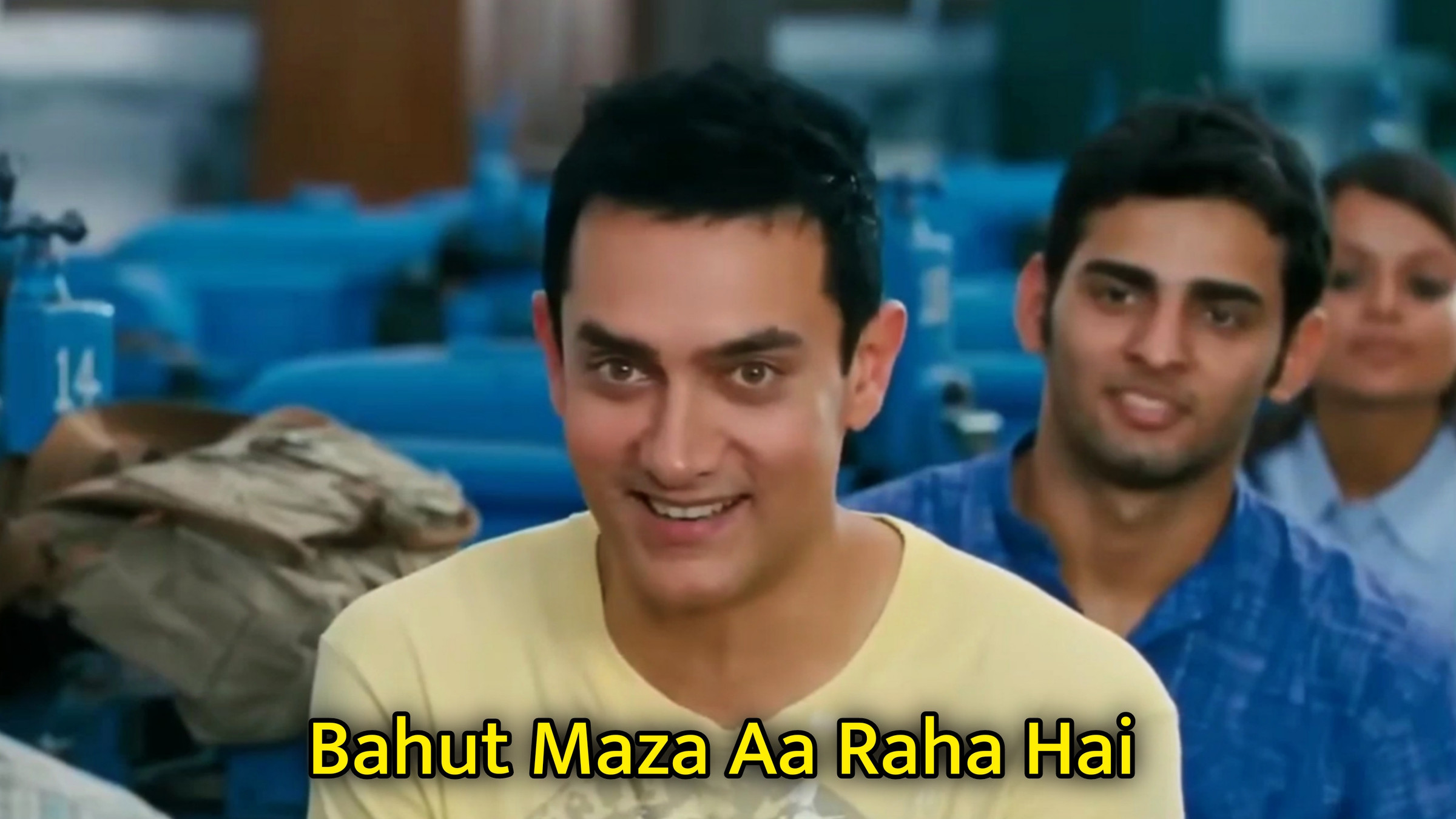 Bahut Maza Aa Raha Hai Meme Template