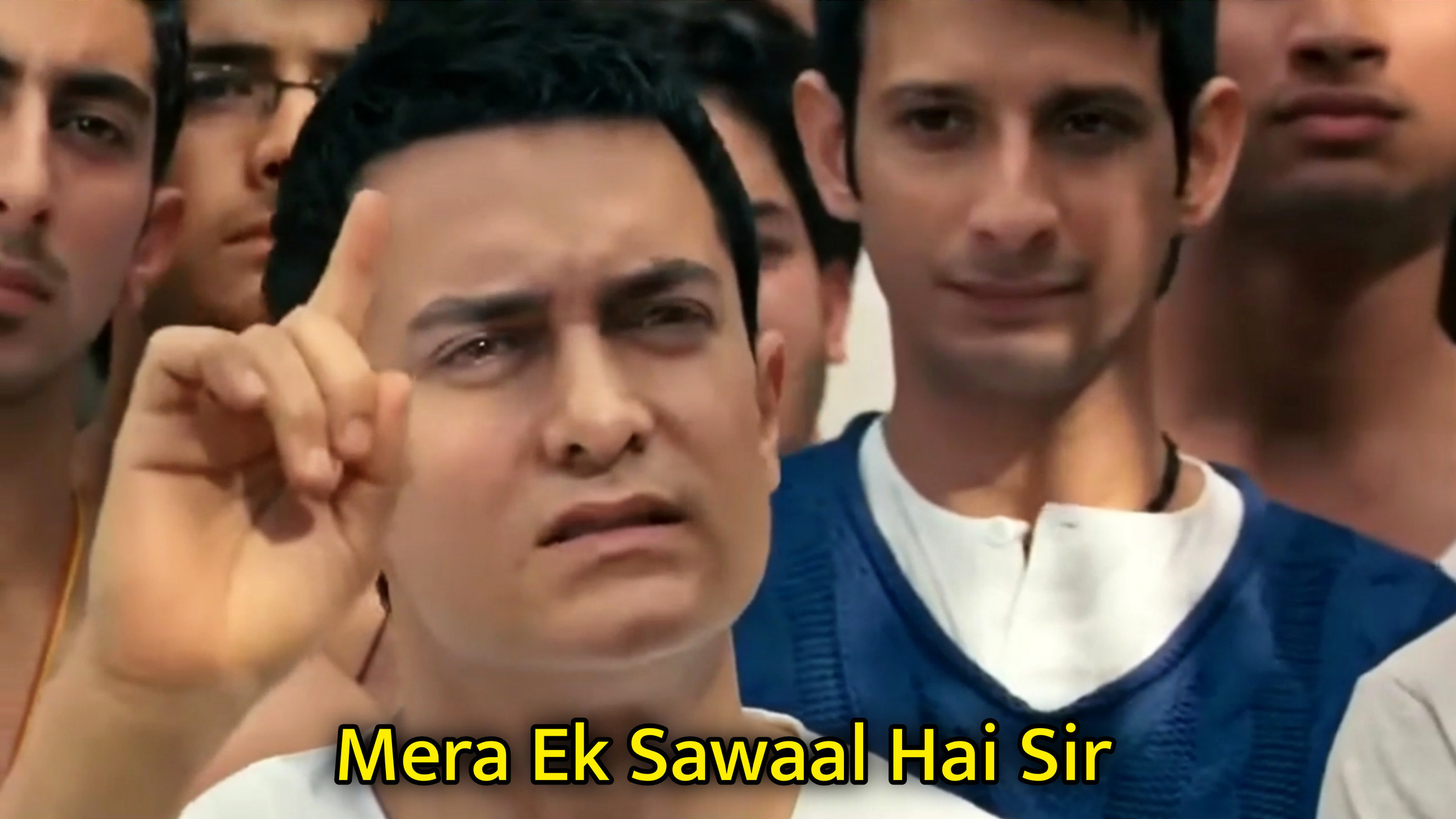 Mera Ek Sawaal Hai Sir Meme Template