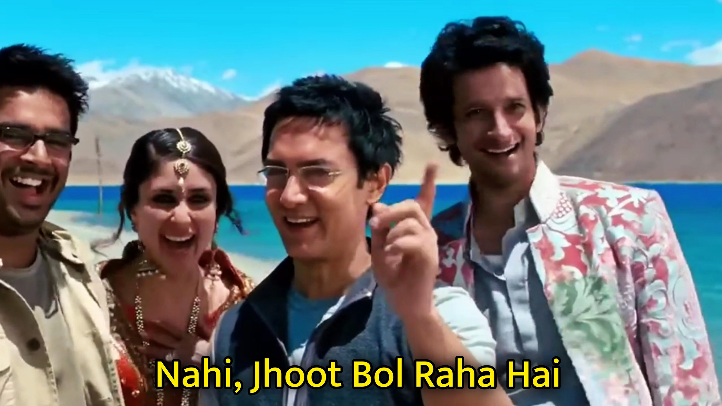 Nahi, Jhoot Bol Raha Hai Meme Template