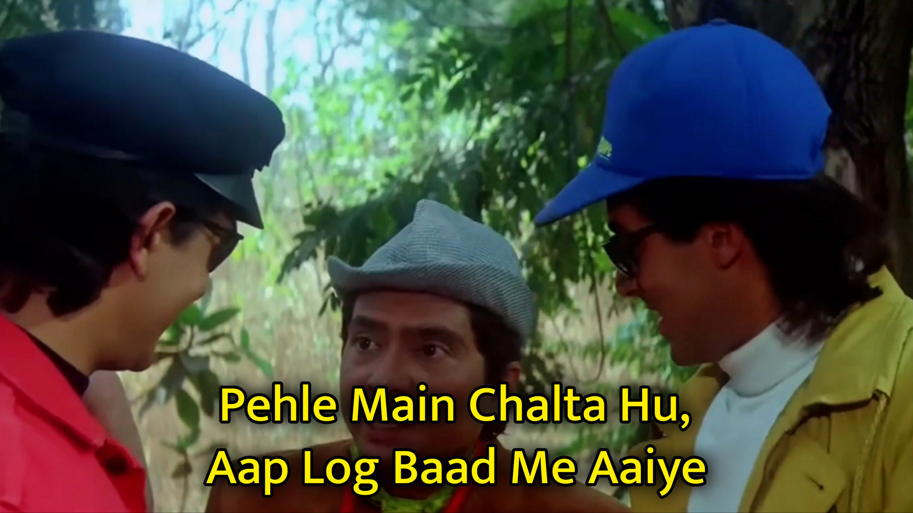 Pehle Main Chalta Hu, Aap Log Baad Me Aaiye Meme Template