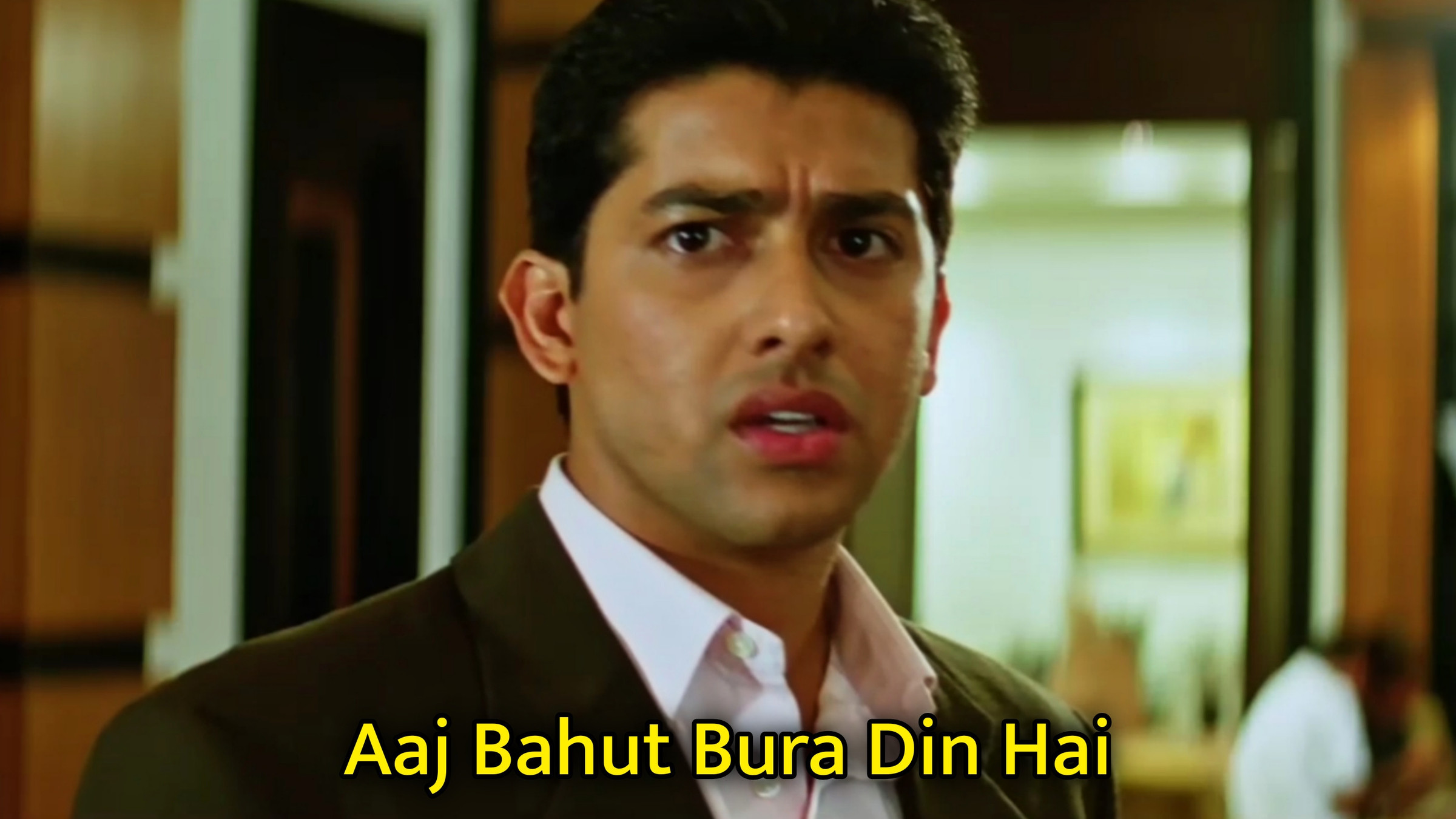 Aaj Bahut Bura Din Hai Meme Template