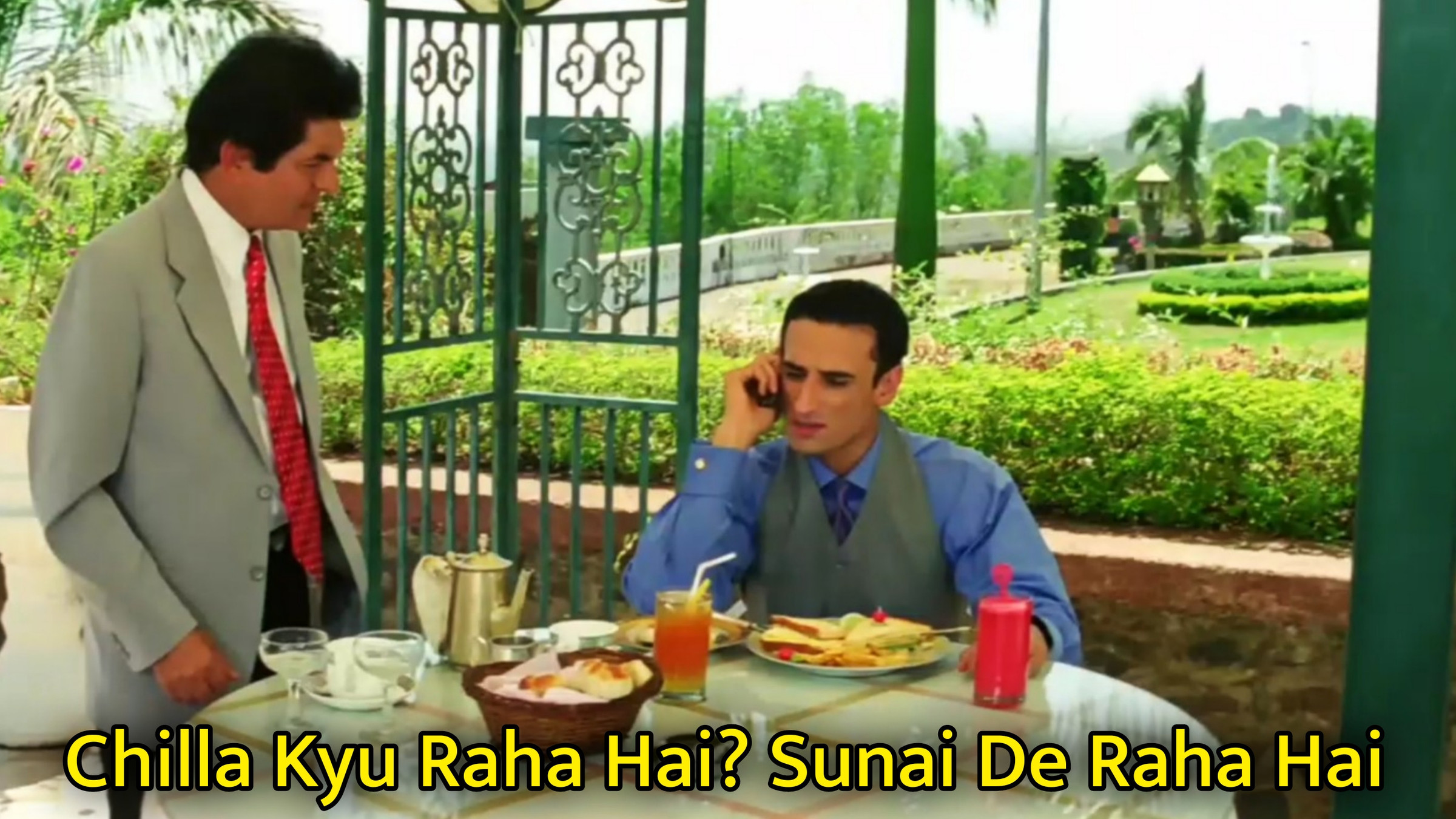 Chilla Kyu Raha Hai? Sunai De Raha Hai Meme Template