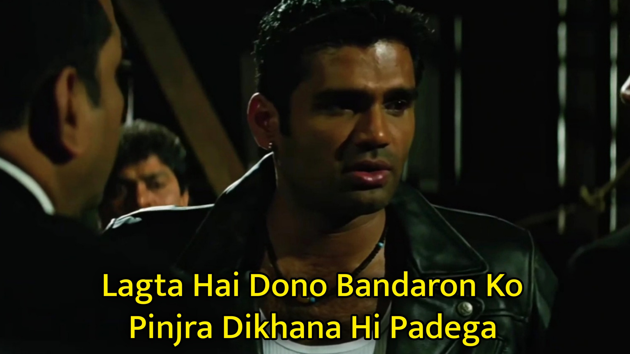 Lagta Hai Dono Bandaron Ko Pinjra Dikhana Hi Padega Meme Template