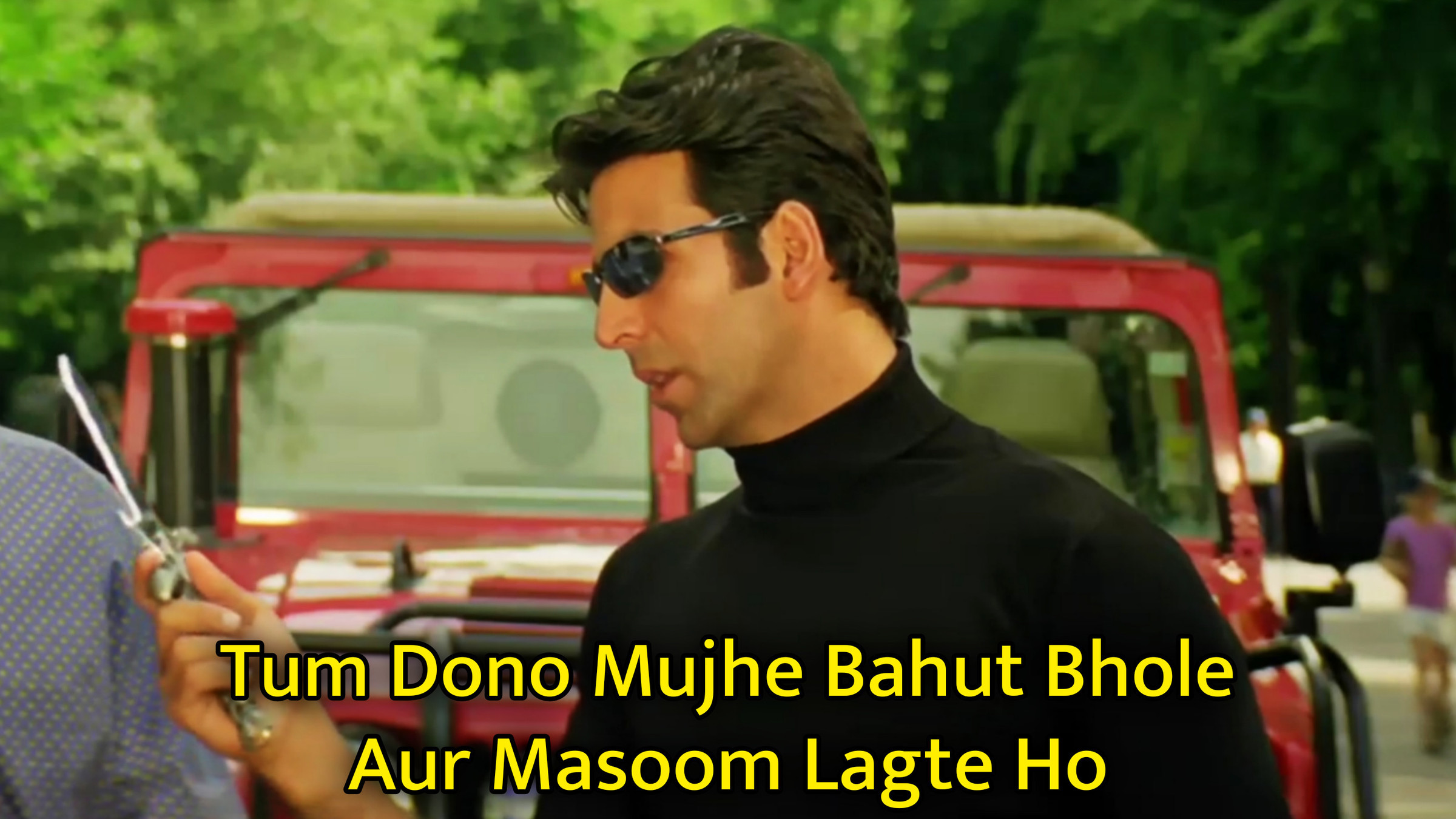 Tum Dono Mujhe Bahut Bhole Aur Masoom Lagte Ho Meme Template