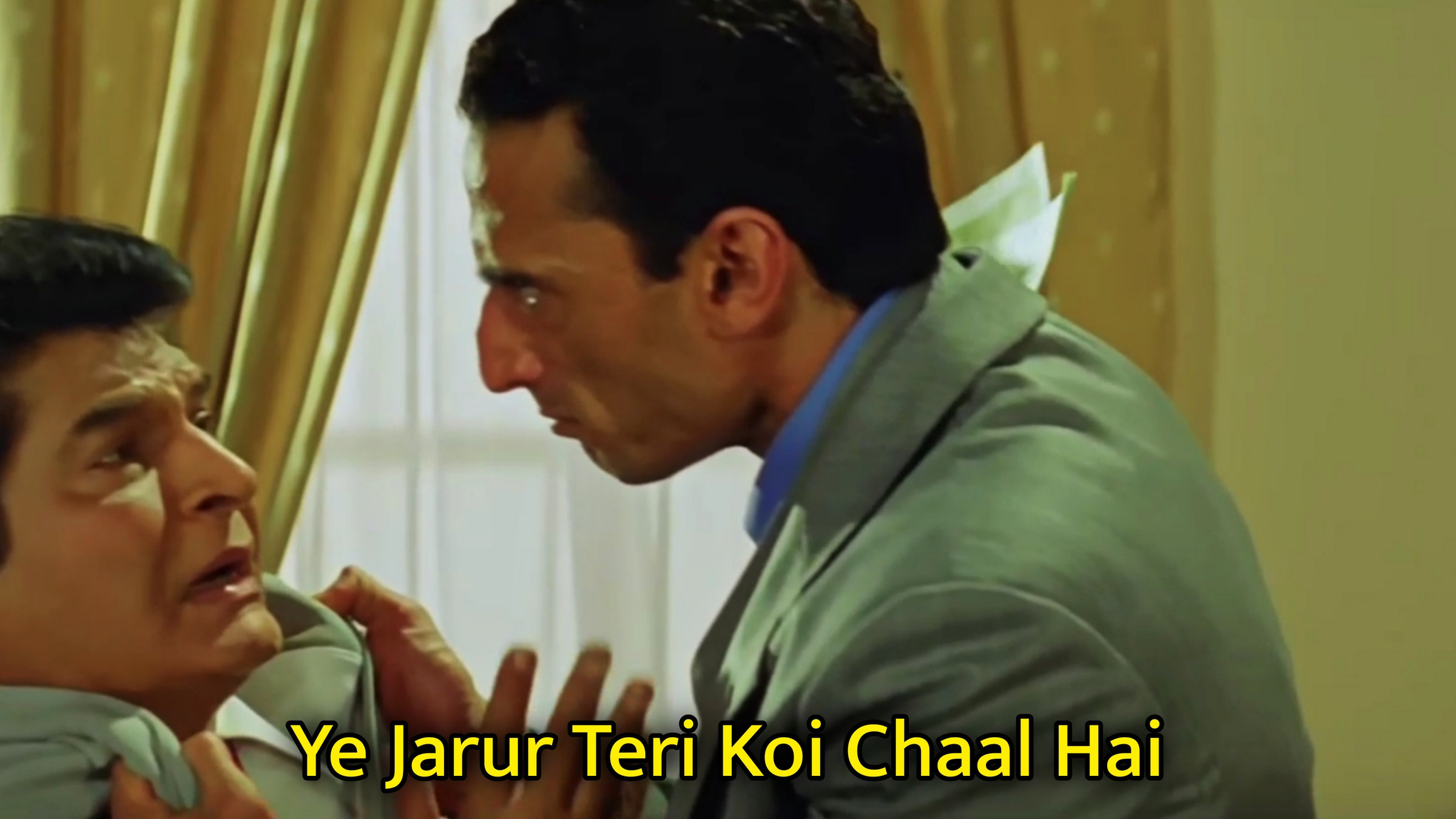 Ye Jarur Teri Koi Chaal Hai Meme Template