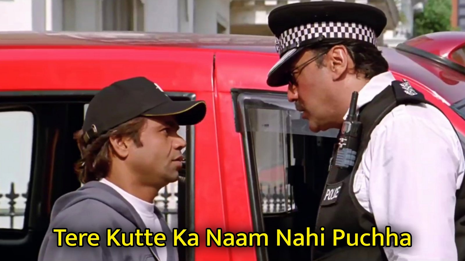 Tere Kutte Ka Naam Nahi Puchha Meme Template