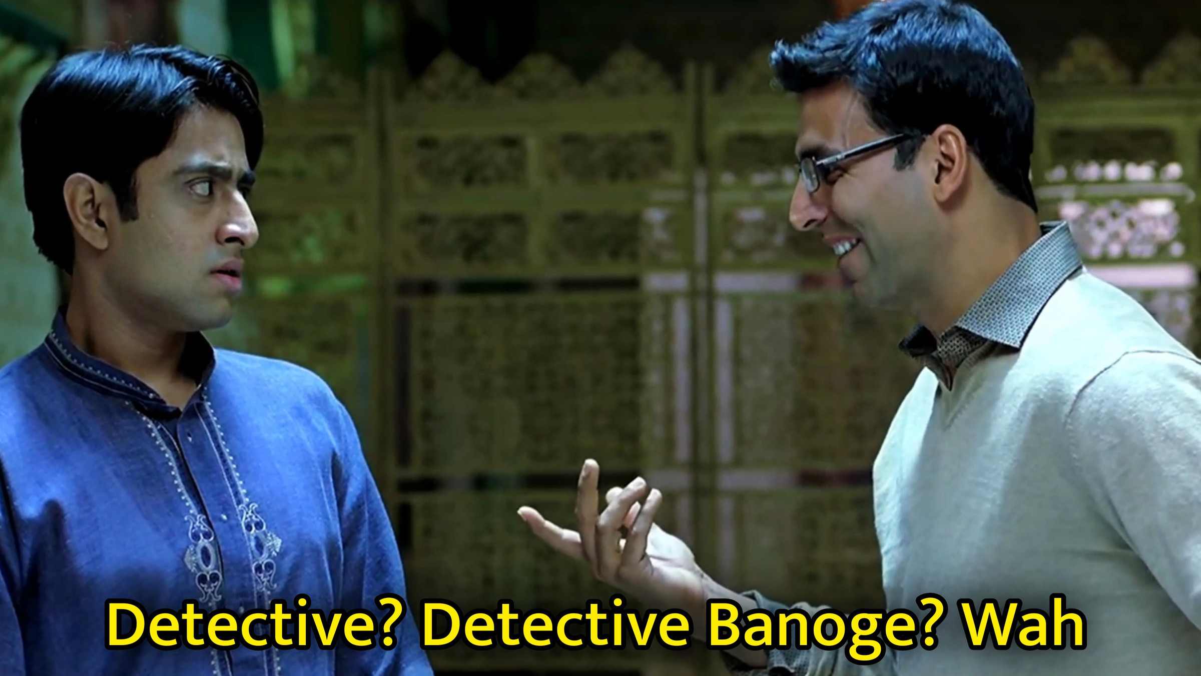 Detective? Detective Banoge? Wah Meme Template