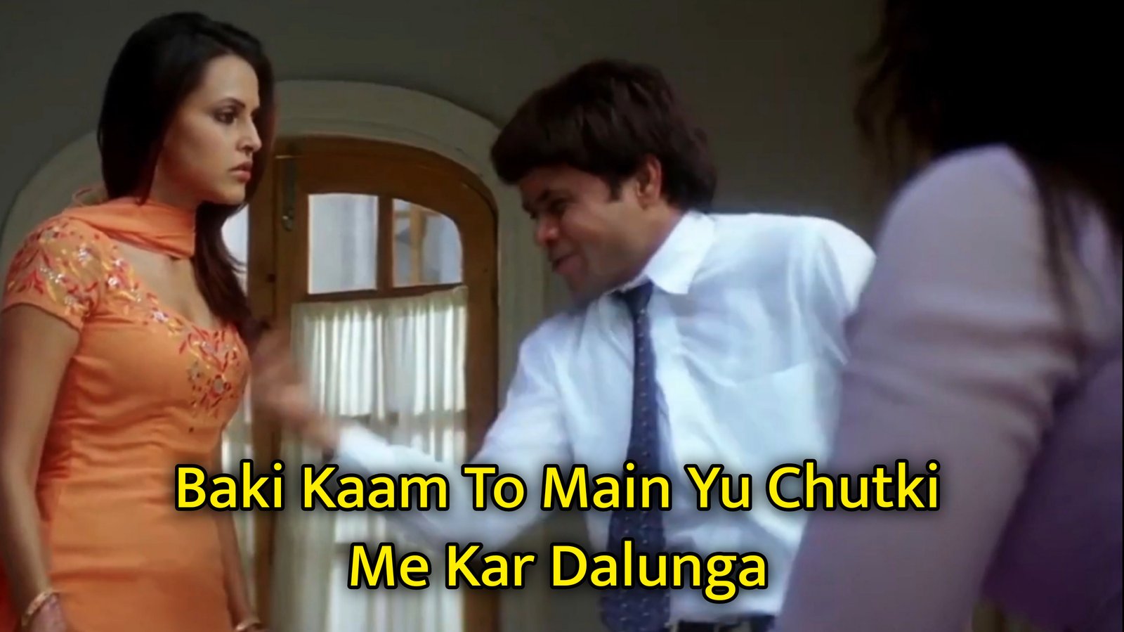 Baki Kaam To Main Yu Chutki Me Kar Dalunga Meme Template