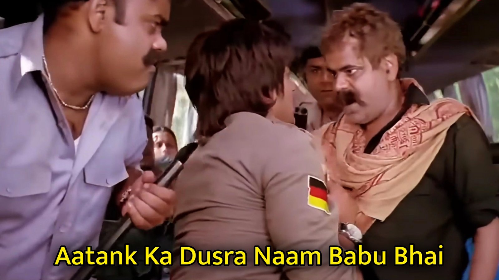 Aatank Ka Dusra Naam Babu Bhai Meme Template