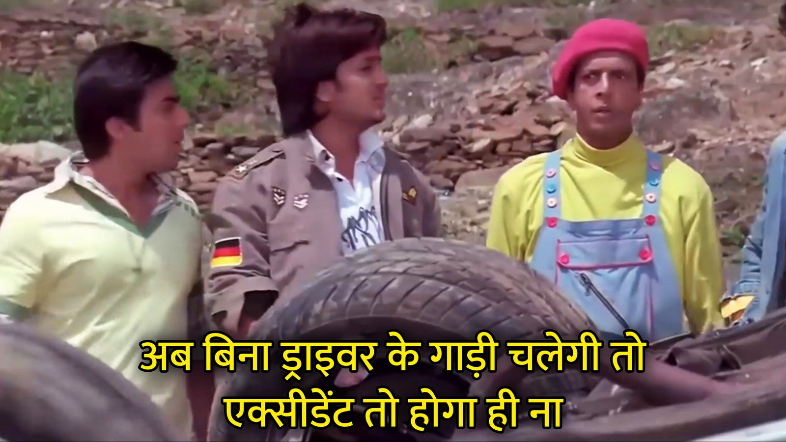 Ab Bina Driver Ke Gaadi Chalegi To Accident To Hoga Hi Na Hindi Template & Meme Generator