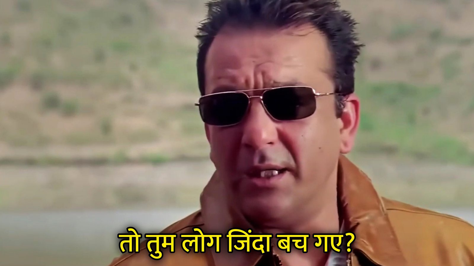 To Tum Log Zinda Bach Gaye? Hindi Template & Meme Generator