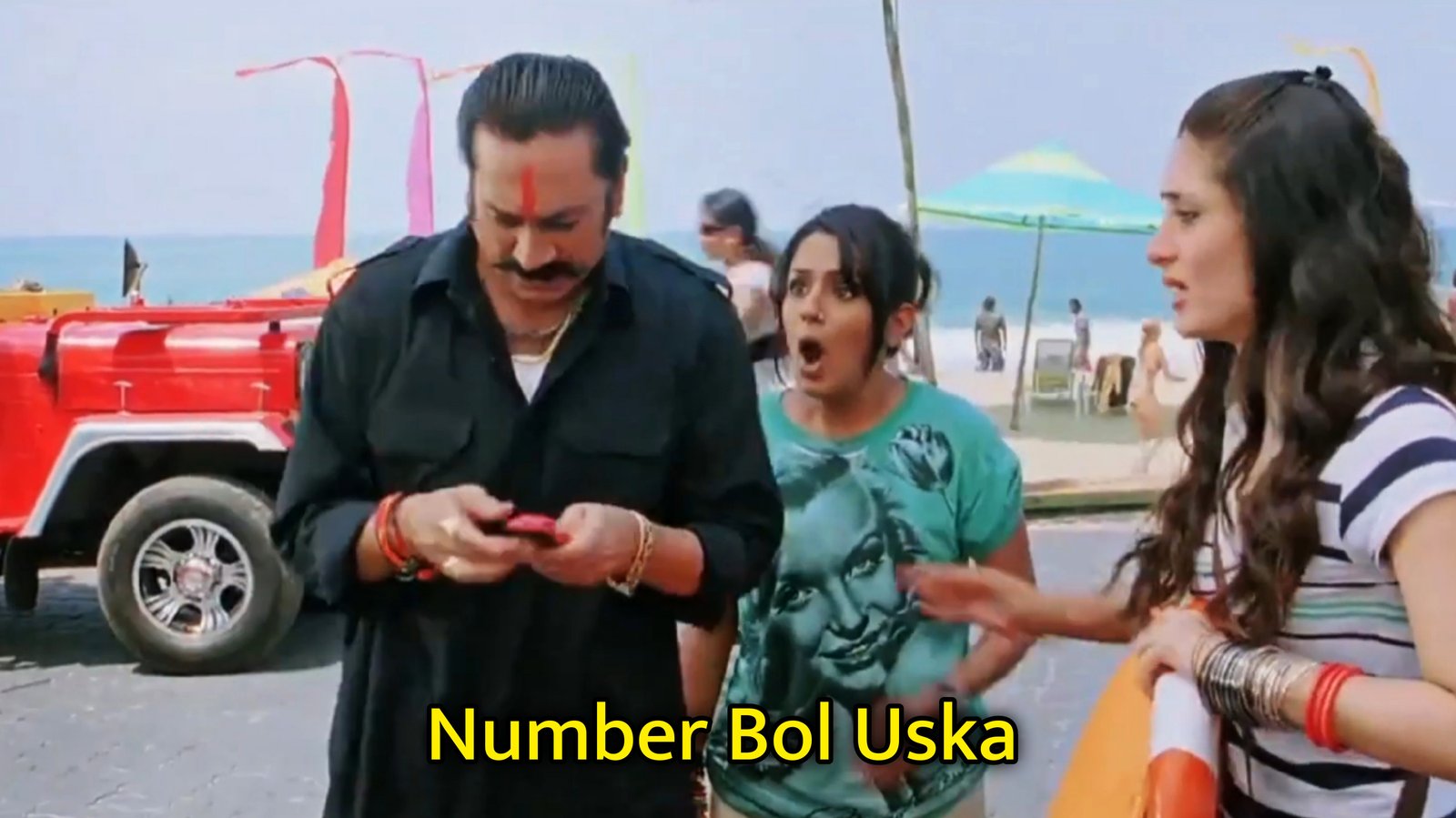 Number Bol Uska Meme Template