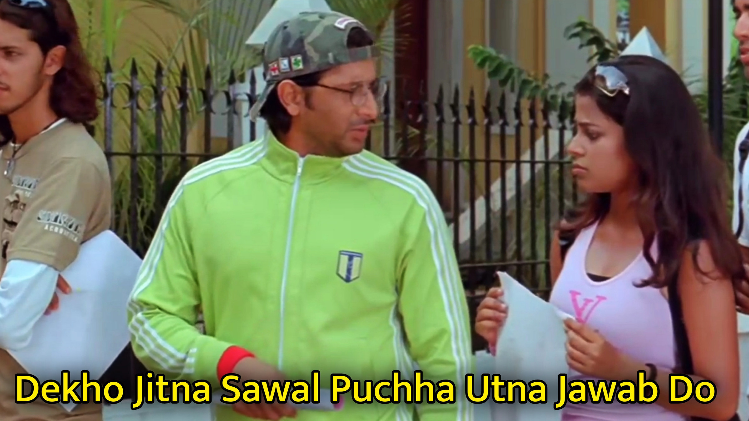 Dekho Jitna Sawal Puchha Utna Jawab Do Meme Template