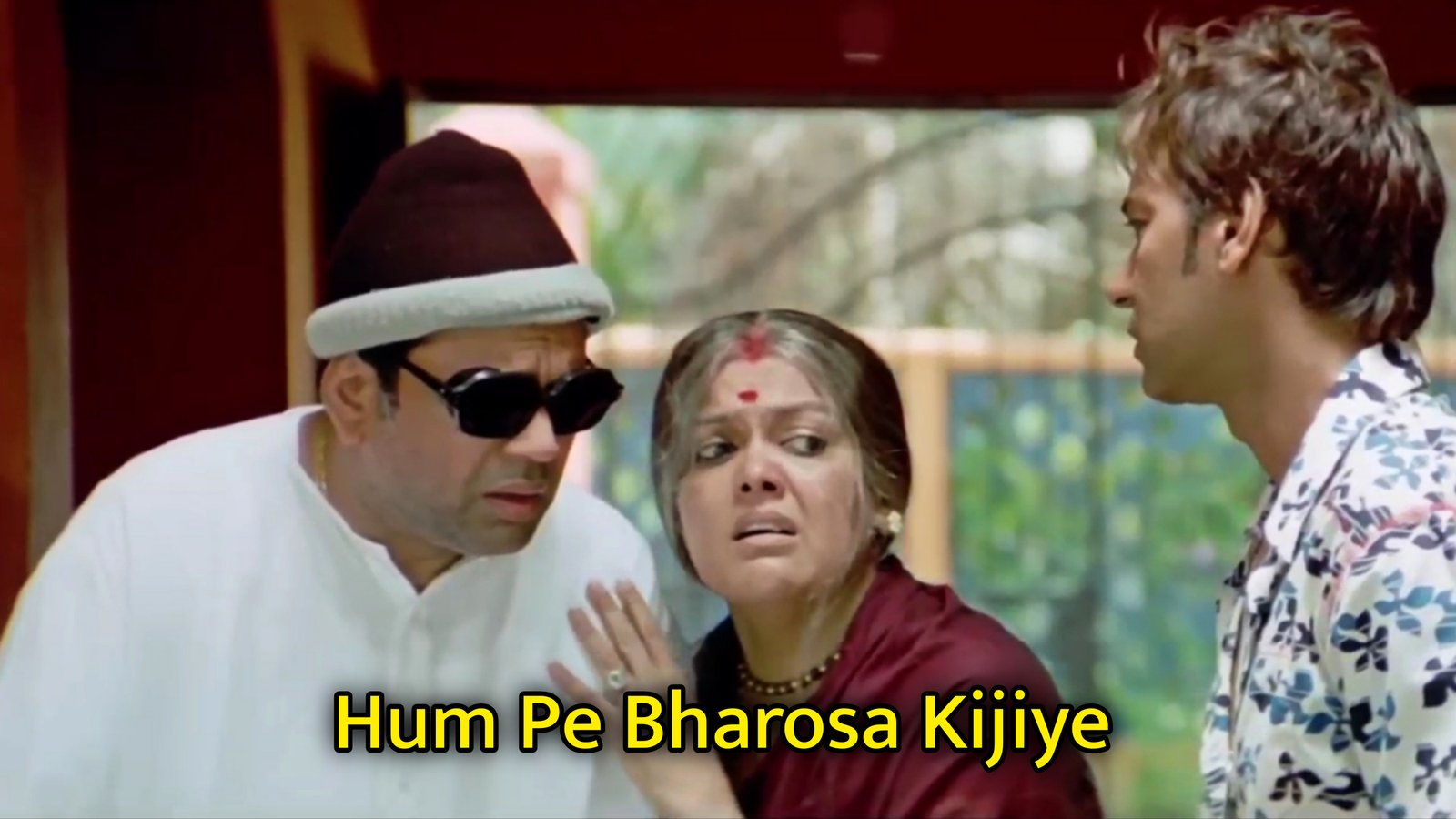 Hum Pe Bharosa Kijiye Meme Template