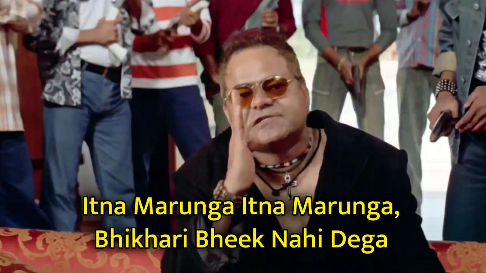 Itna Marunga Itna Marunga, Bhikhari Bheek Nahi Dega Meme Template