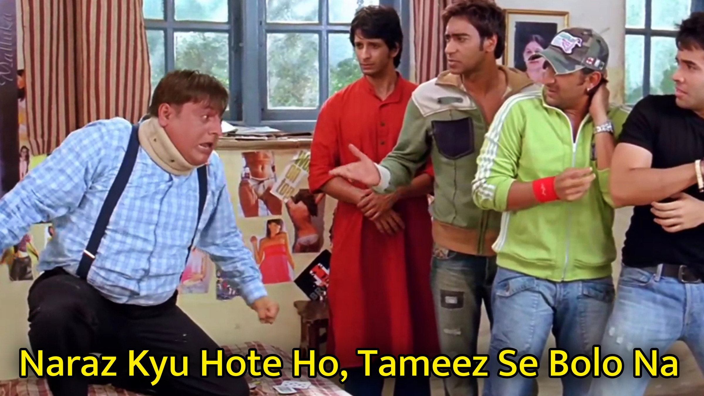 Naraz Kyu Hote Ho, Tameez Se Bolo Na Meme Template