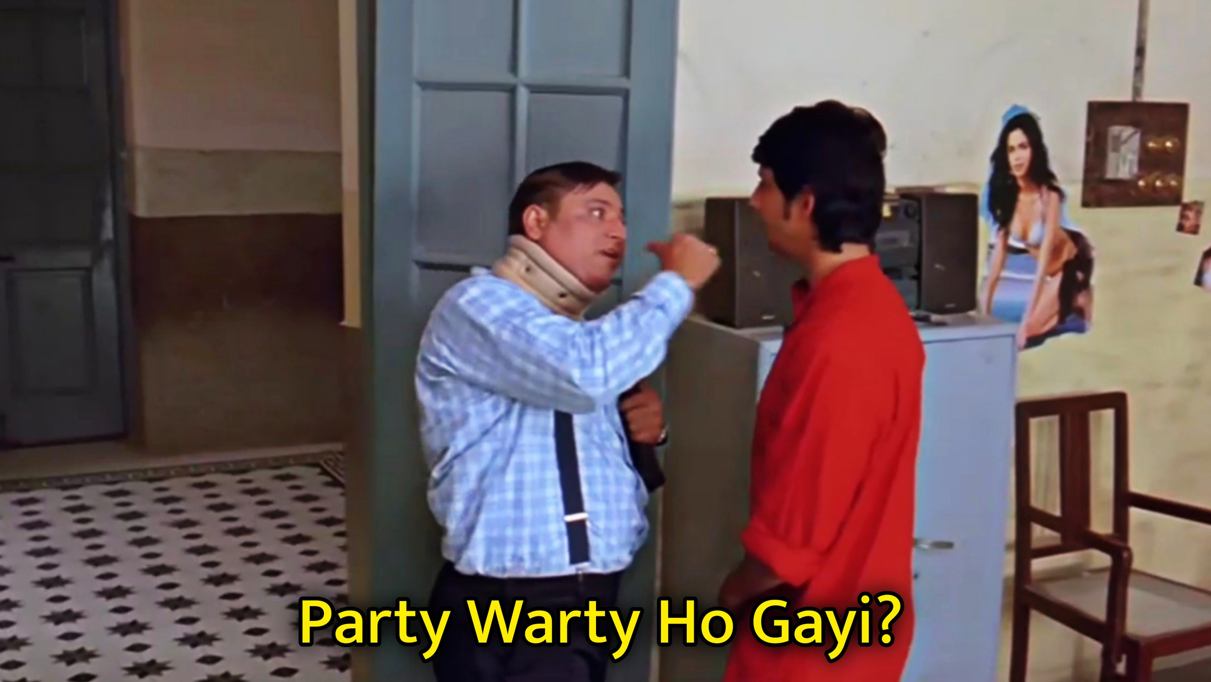 Party Warty Ho Gayi? Golmaal Meme Template
