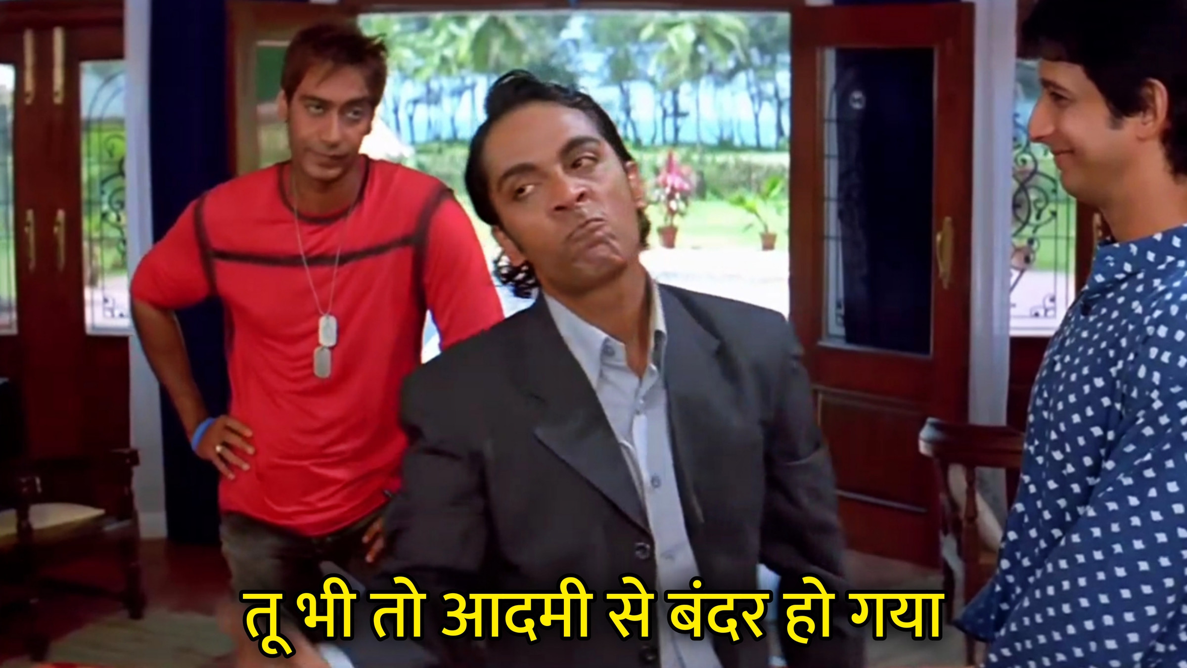 Tu Bhi To Aadmi Se Bandar Ho Gaya Hindi Meme Download & Meme Generator