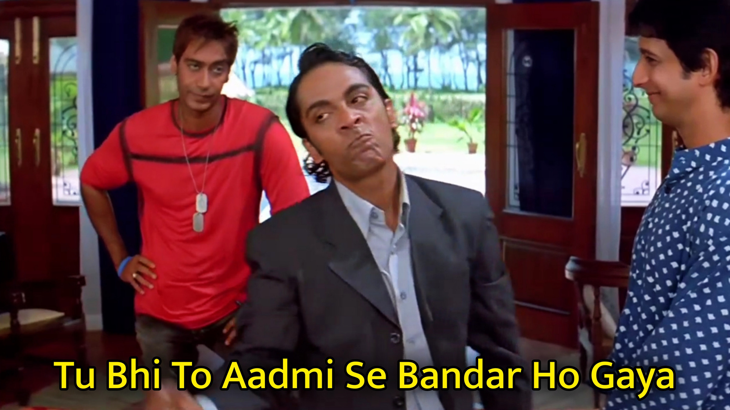 Tu Bhi To Aadmi Se Bandar Ho Gaya Meme Template