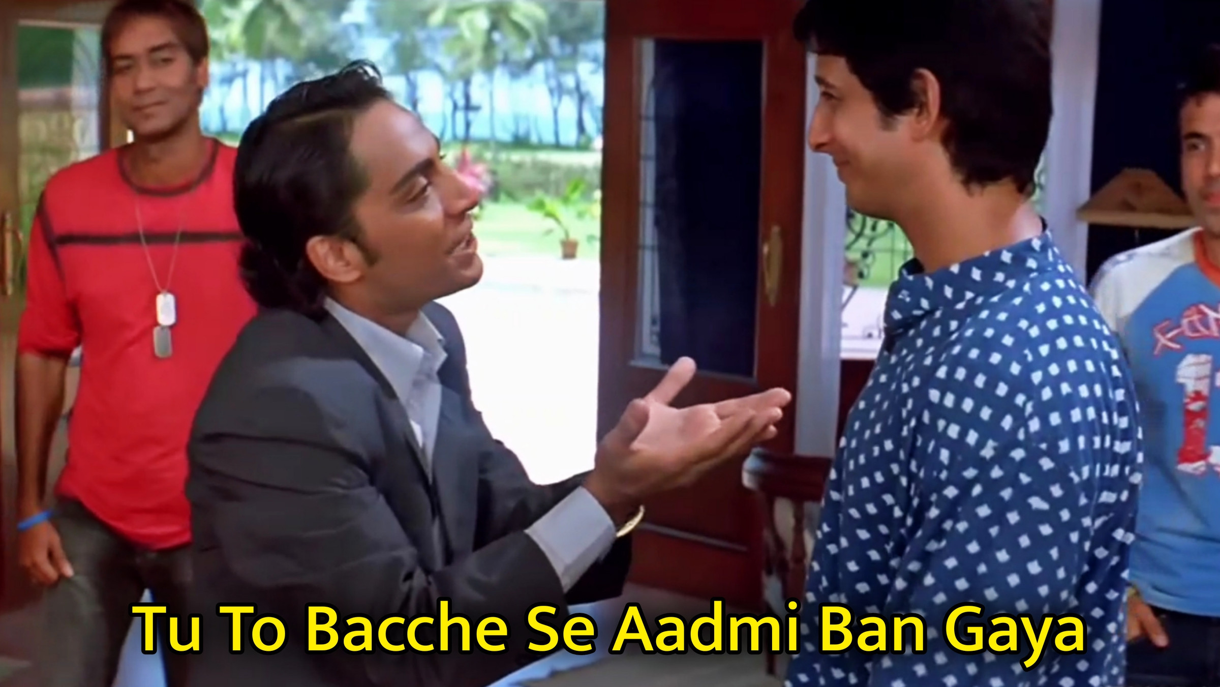 Tu To Bacche Se Aadmi Ban Gaya Meme Template