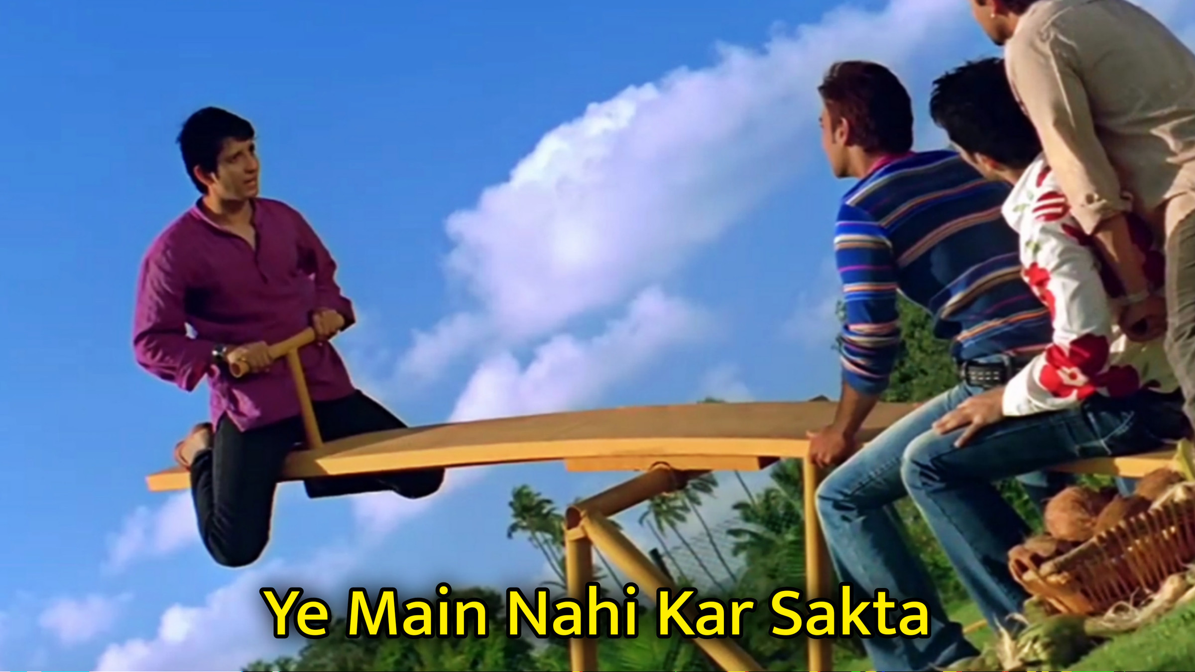 Ye Main Nahi Kar Sakta Meme Template