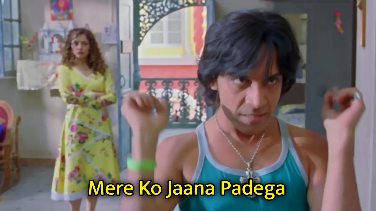 Mere Ko Jaana Padega Meme Template