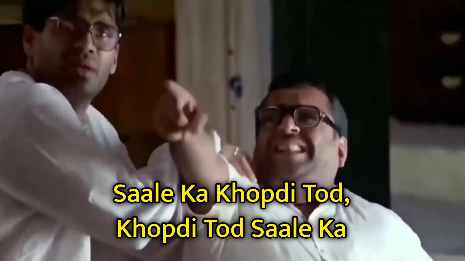 Saale Ka Khopdi Tod, Khopdi Tod Saale Ka Meme Template