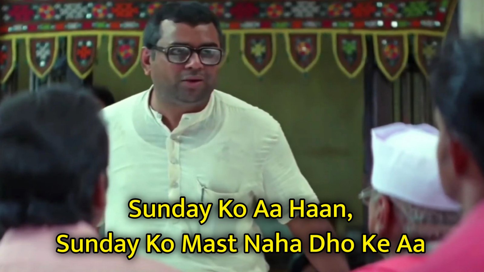 Sunday Ko Mast Naha Dho Ke Aa Meme Template