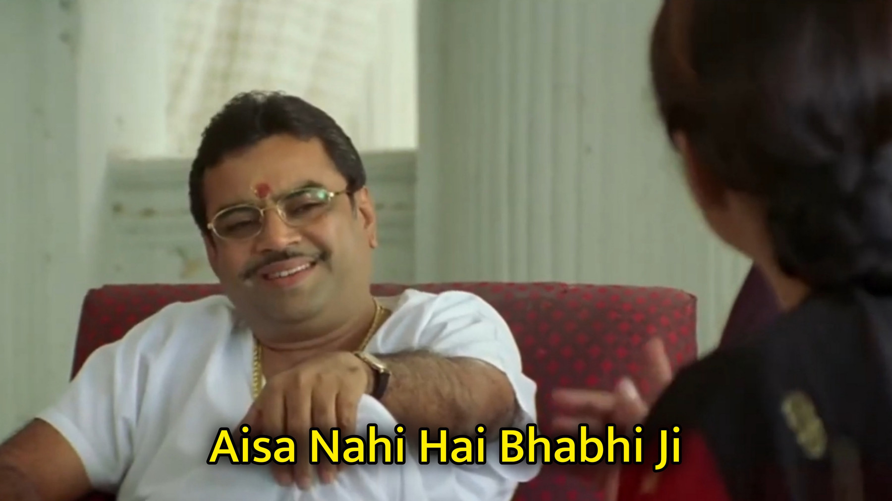 Aisa Nahi Hai Bhabhi Ji Meme Template