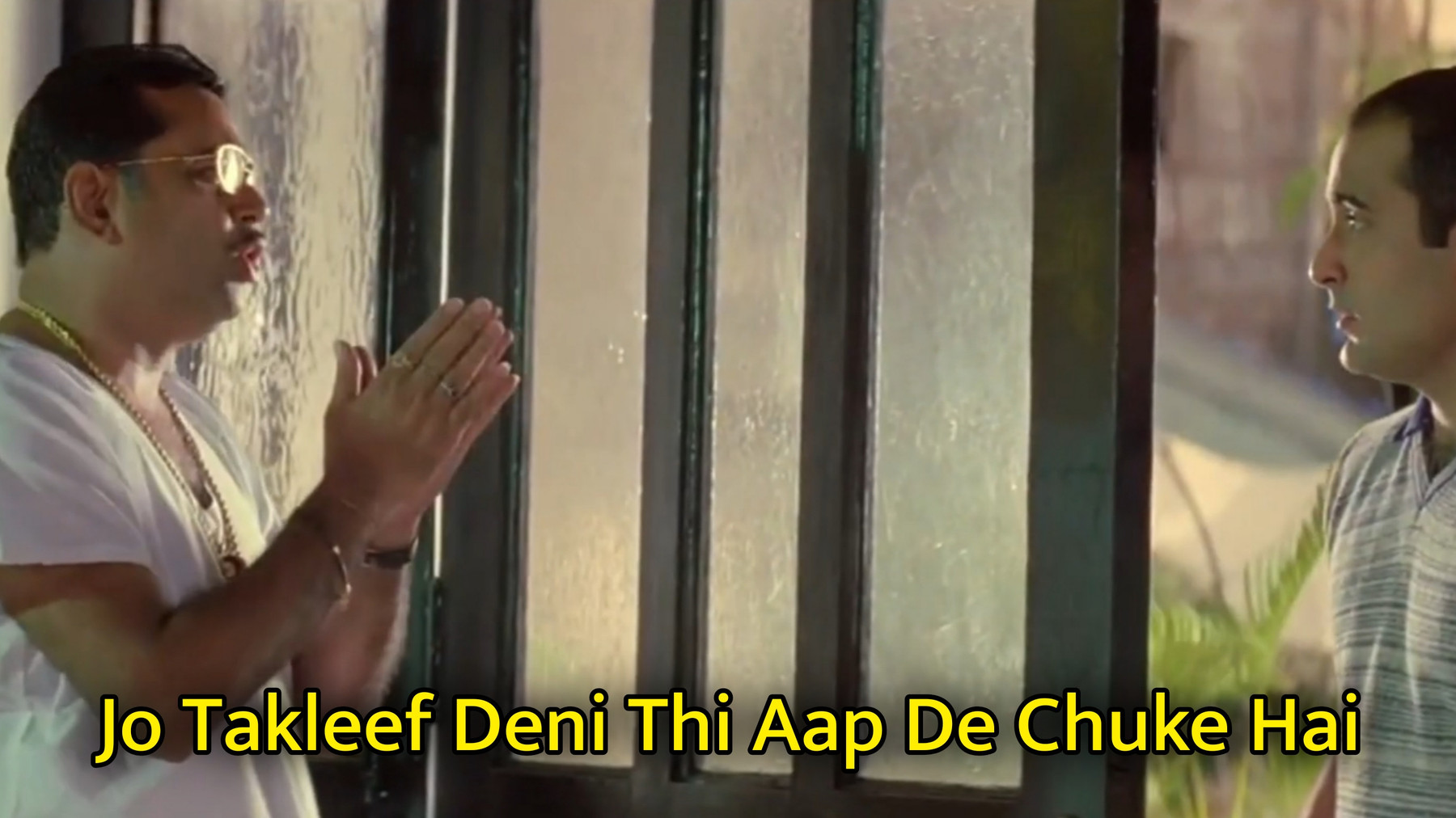 Jo Takleef Aap Dena Chahte Hai, De Chuke Hai Meme Template