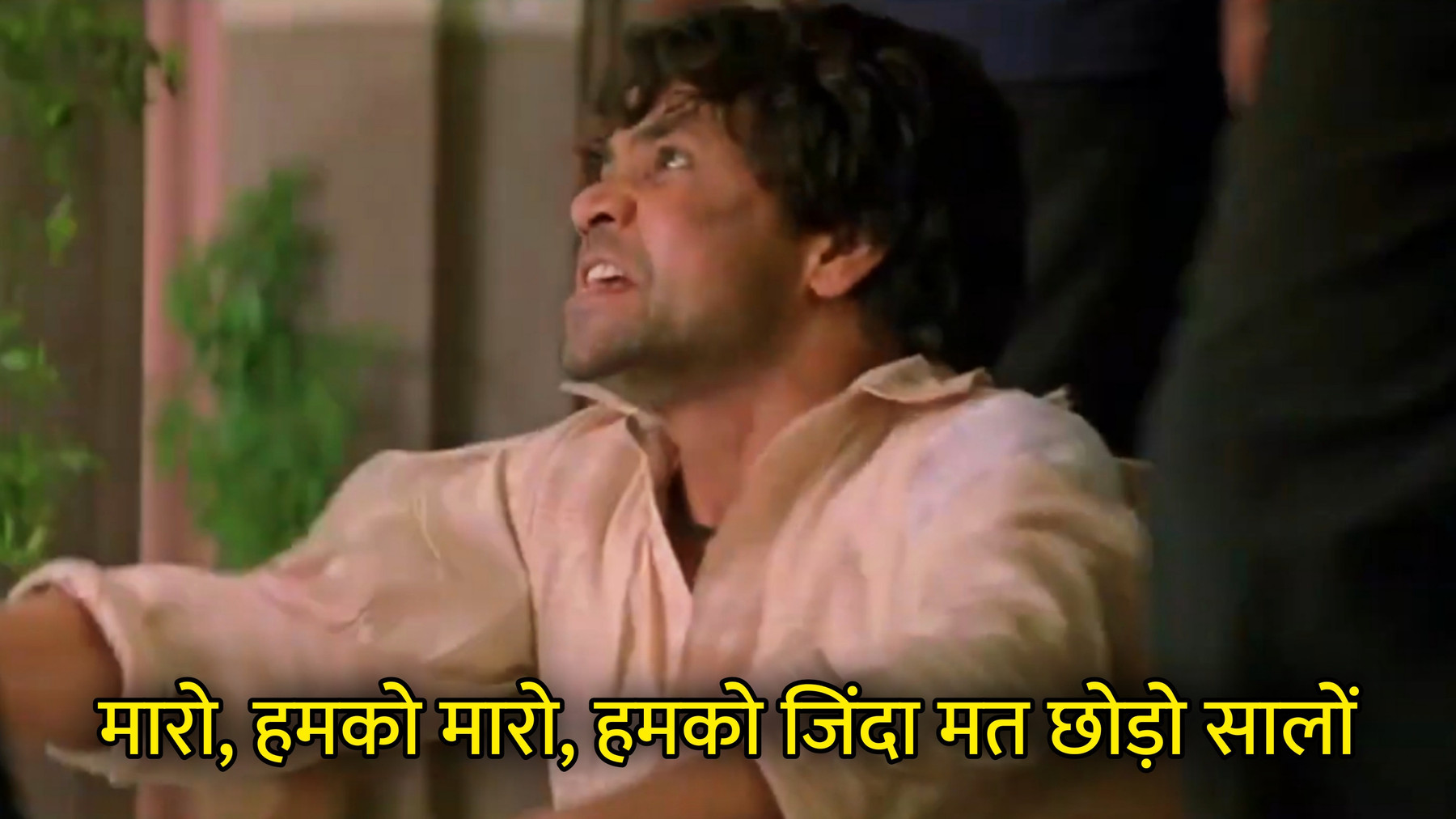Maaro, Humko Maaro, Humko Zinda Mat Chhodo Saalo Hindi Meme Template Image