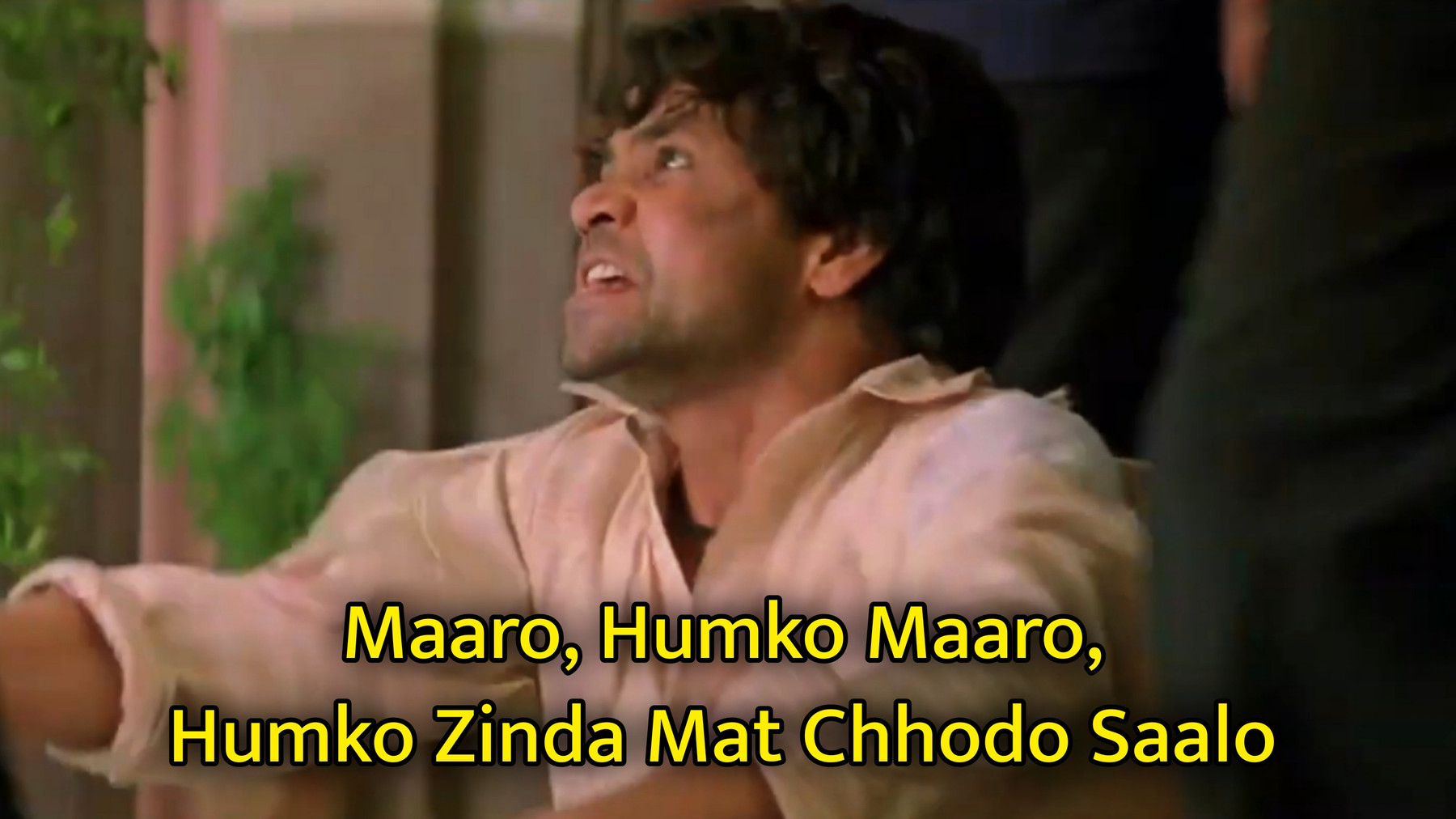 Maaro, Humko Maaro, Humko Zinda Mat Chhodo Saalo Meme Template