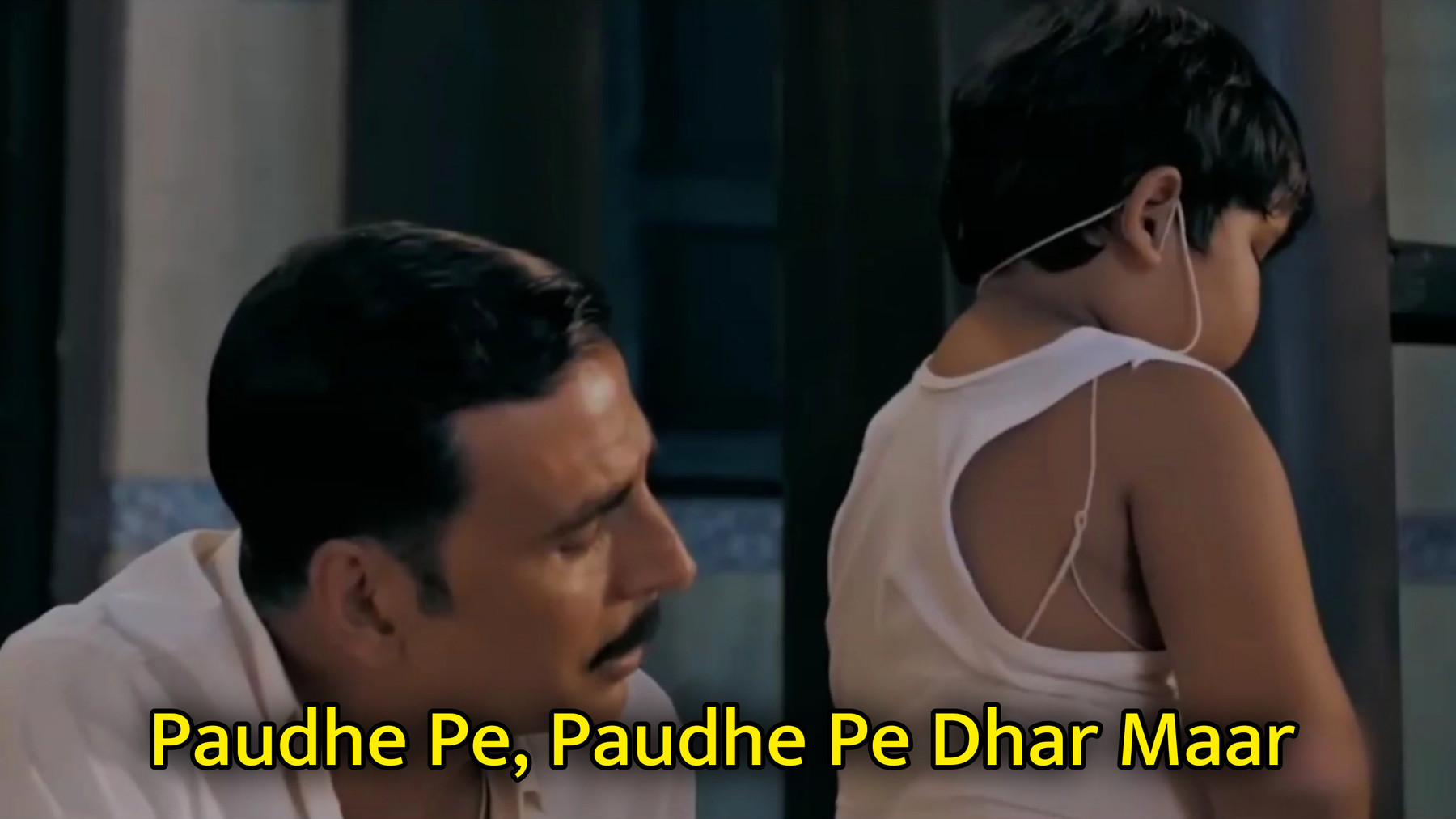 Paudhe Pe, Paudhe Pe Dhar Maar Meme Template