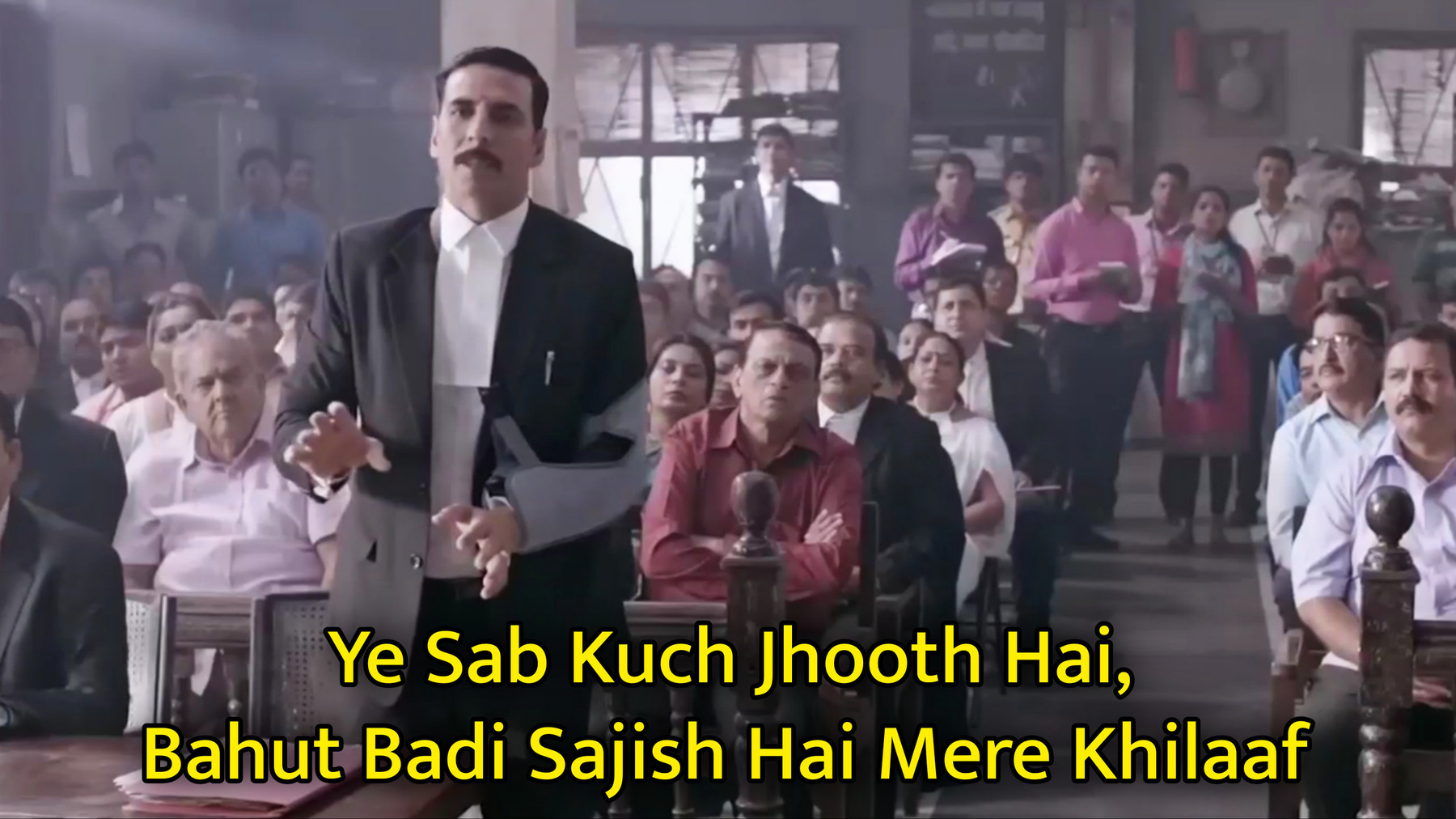 Ye Sab Kuch Jhooth Hai, Bahut Badi Sajish Hai Mere Khilaaf Meme Template