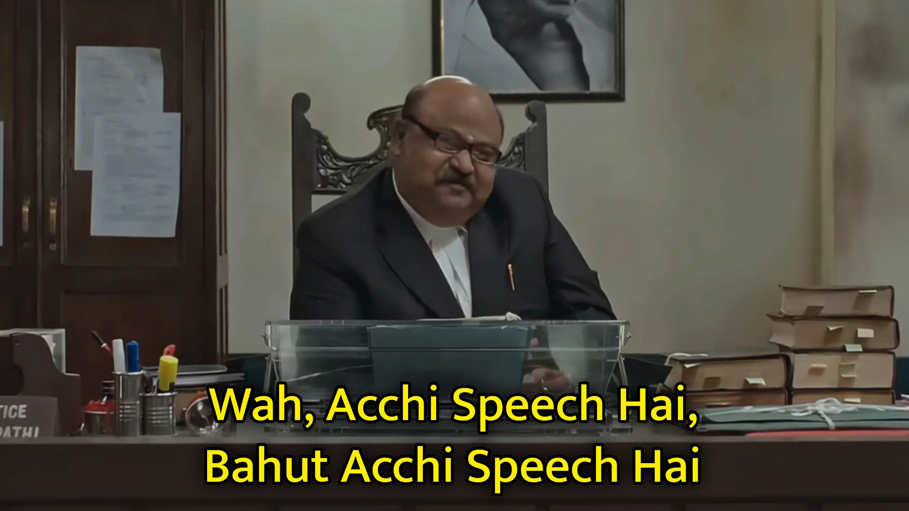 Wah, Acchi Speech Hai, Bahut Acchi Speech Hai Meme Template