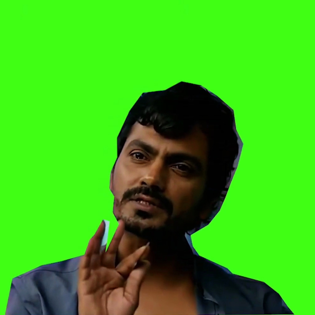 Main 15 Minute Tak Apni Saans Rok Sakta Hu Green Screen Meme Template