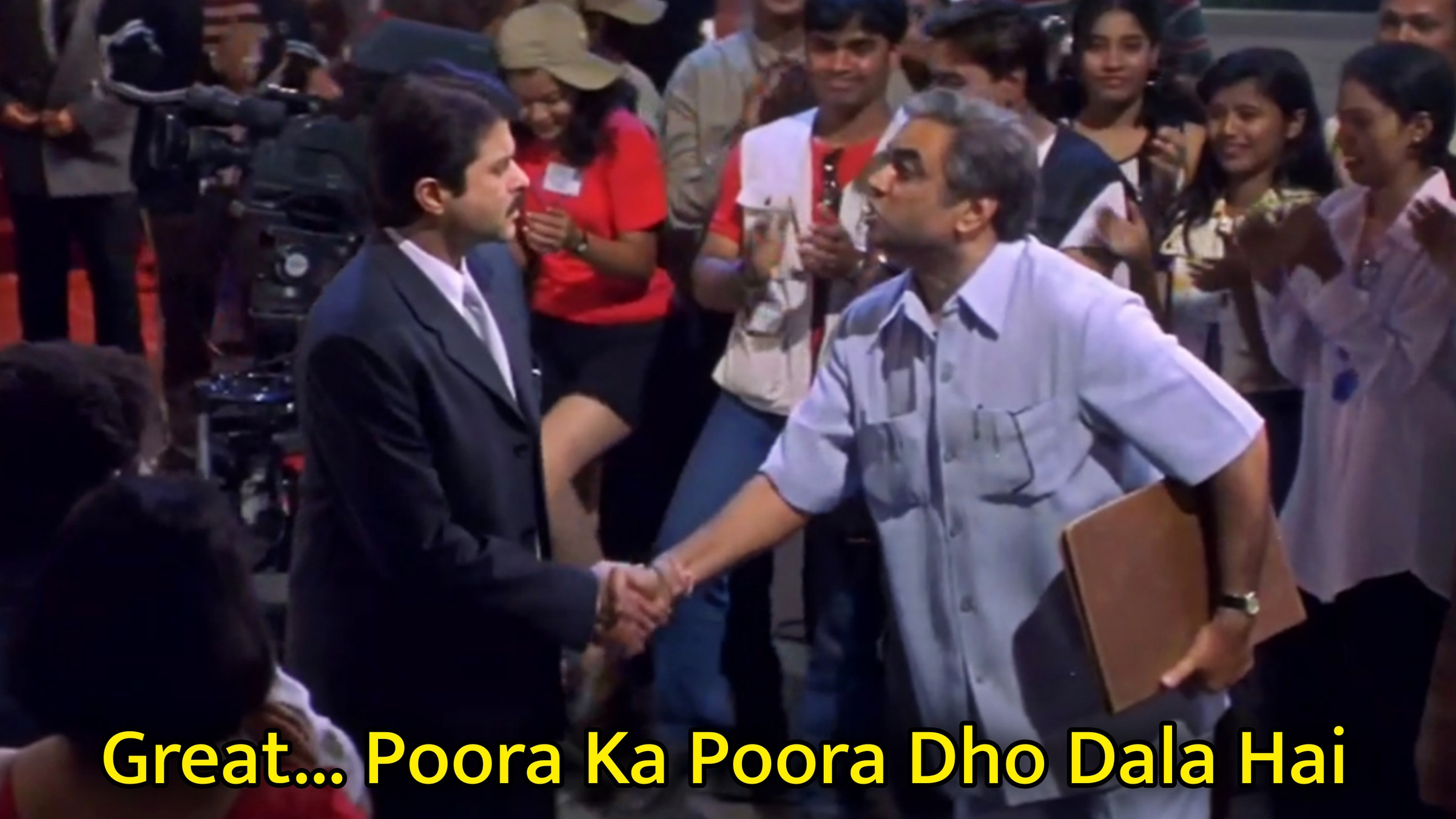 Great... Poora Ka Poora Dho Dala Hai Meme Template
