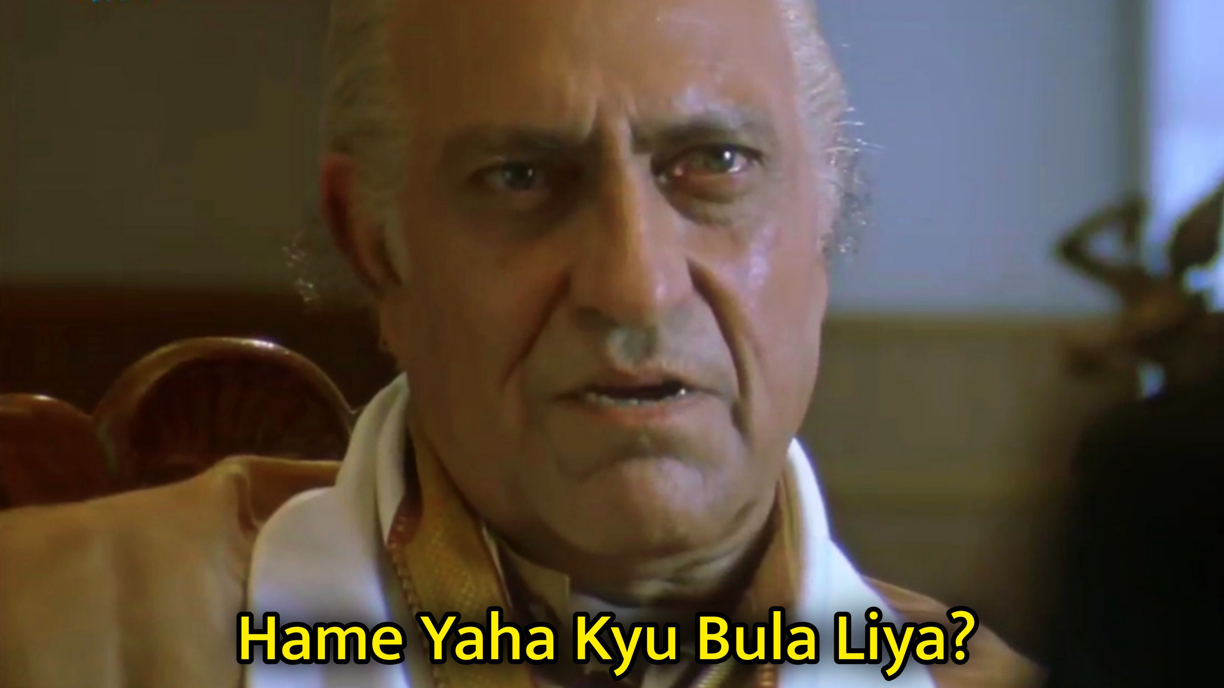 Hame Yaha Kyu Bula Liya? Meme Template