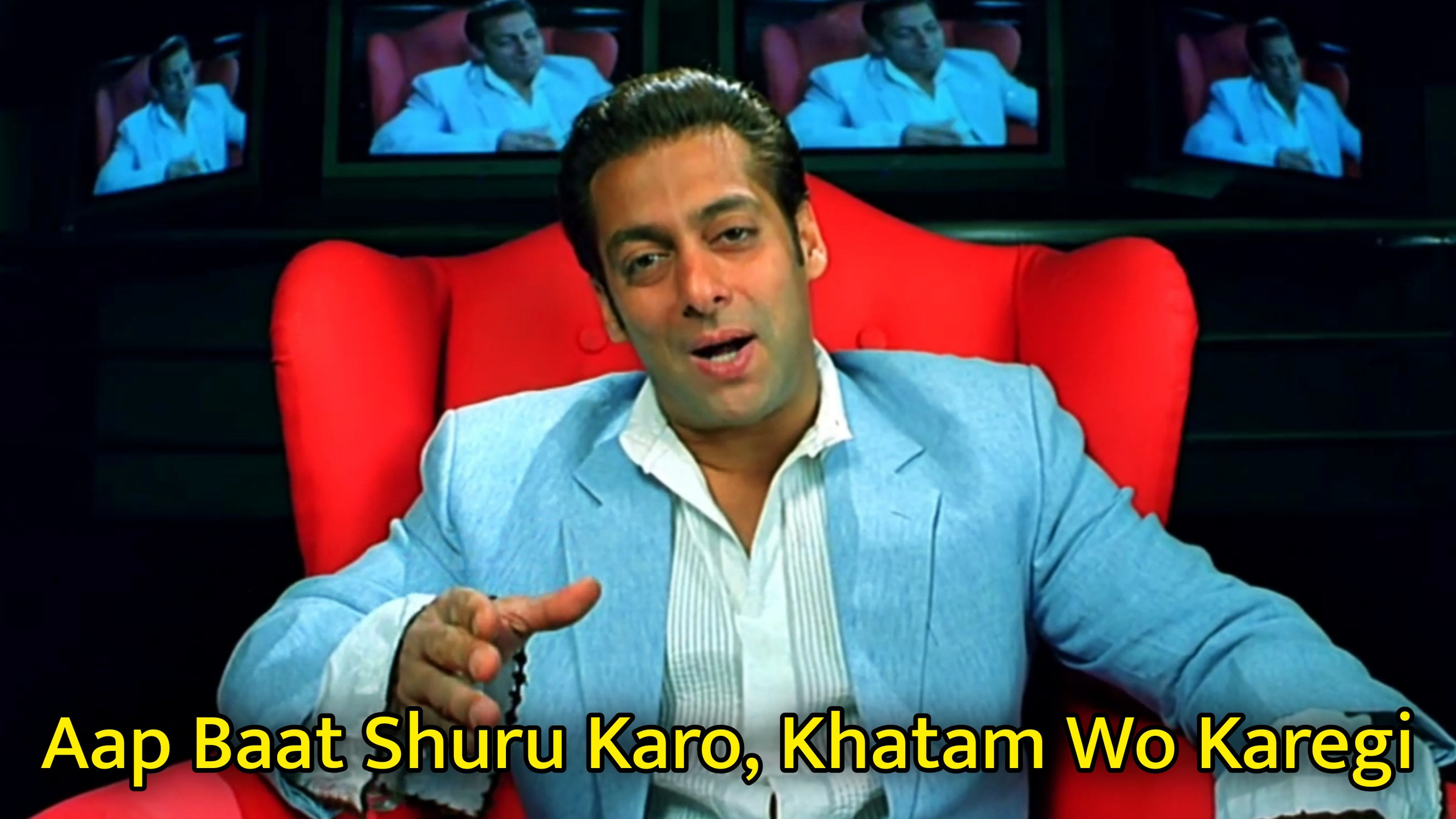Aap Baat Shuru Karo, Khatam Wo Karegi Meme Template